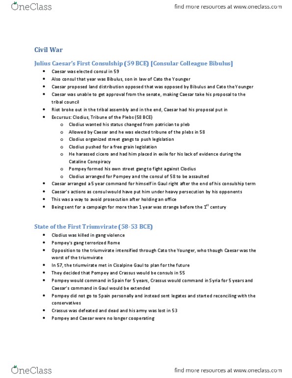 CLA231H1 Lecture Notes - Lecture 15: Cisalpine Gaul thumbnail