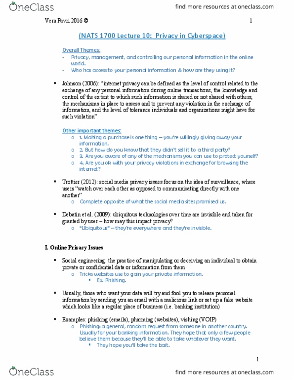 NATS 1700 Lecture Notes - Lecture 10: Norm (Social), Iceberg, Social Insurance Number thumbnail