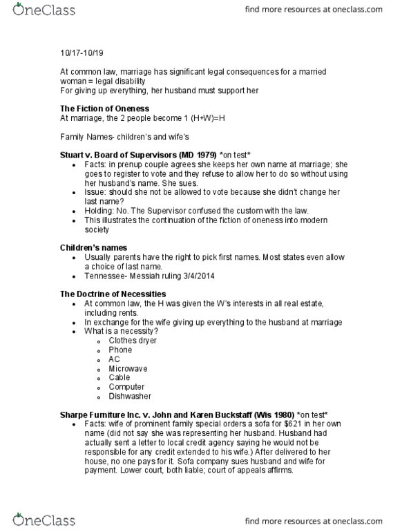 FMSC 487 Lecture Notes - Lecture 16: Substance Dependence, Companies Act 2006, Marital Rape thumbnail