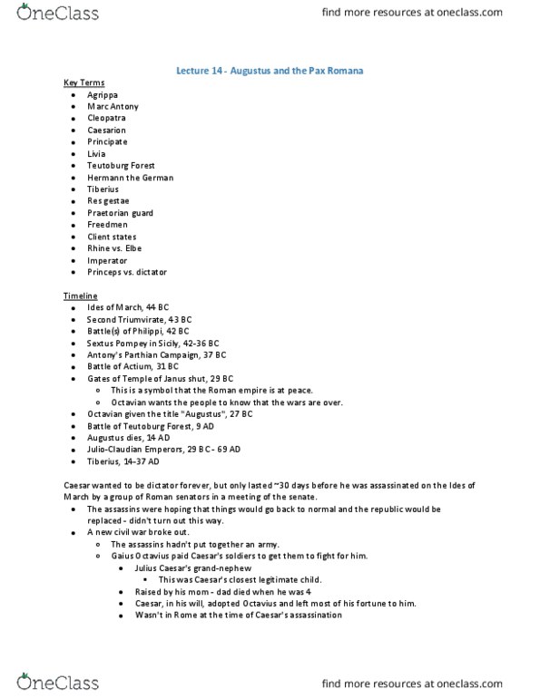 CLASS 2680 Lecture Notes - Lecture 14: Tyrant, Germanicus, Ambracia thumbnail