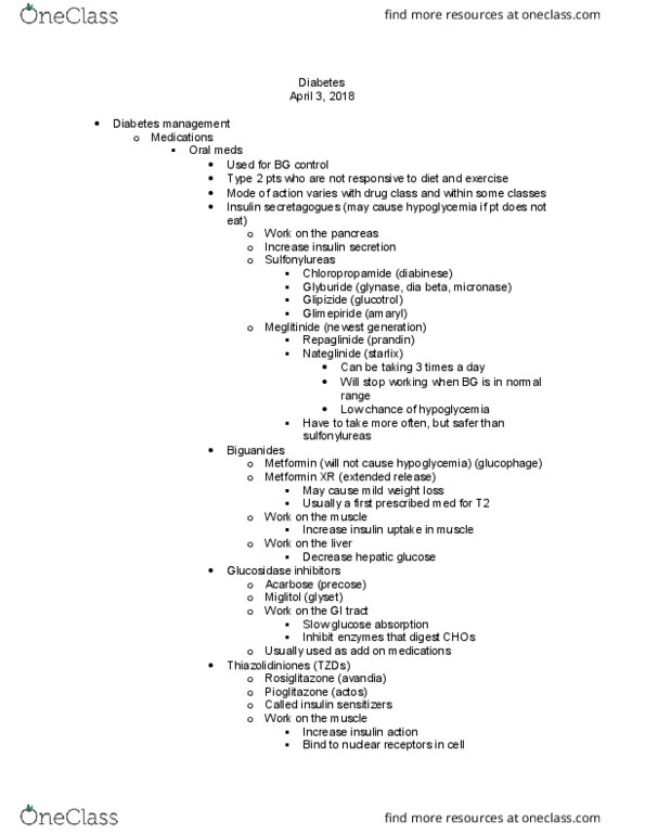 HUN 4446 Lecture Notes - Lecture 28: Saxagliptin, Liraglutide, Alpha Cell thumbnail