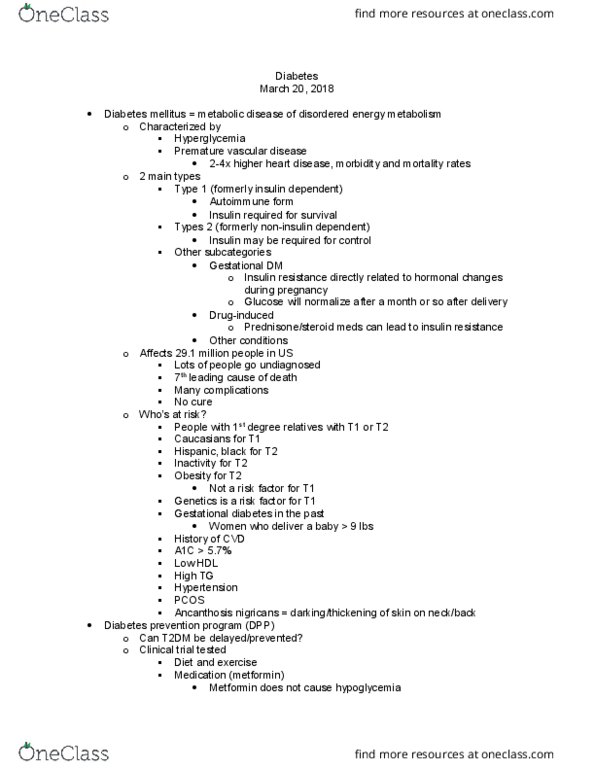 HUN 4446 Lecture Notes - Lecture 24: Genetic Variation, Coeliac Disease, Glycogen thumbnail