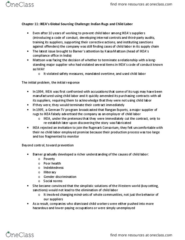 MGM102H5 Chapter Notes - Chapter 11: Tacit Collusion, Rio Declaration On Environment And Development, Ikea thumbnail