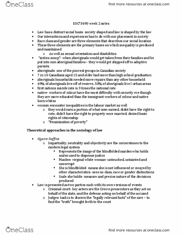 SOC 3490 Lecture Notes - Lecture 2: Anomie, Main Source, Antipositivism thumbnail