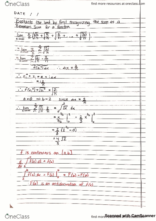 MATH114 Lecture 33: Indefinite integrals thumbnail