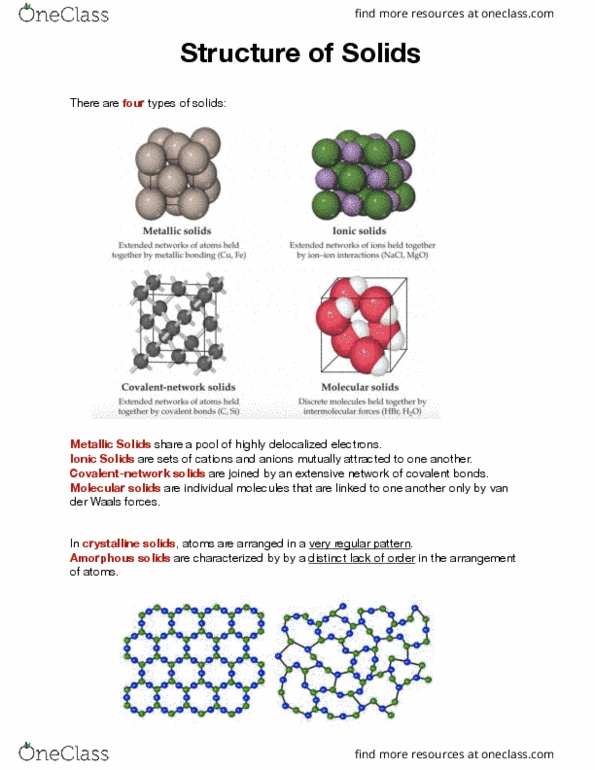 CHE 116 Lecture Notes - Lecture 23: Intermetallic, Close-Packing Of Equal Spheres, Ionic Compound thumbnail