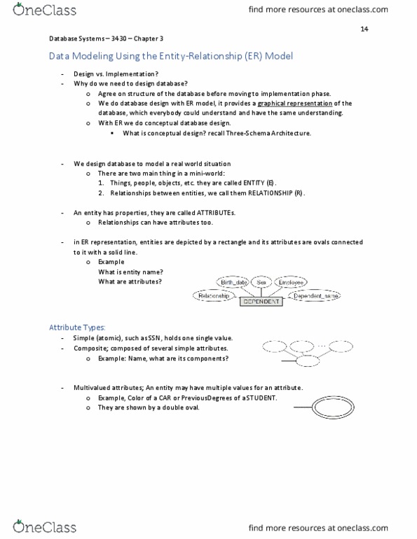 CS 3430 Lecture Notes - Lecture 7: Database Design thumbnail