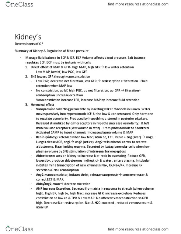 BIOL 2060 Chapter Notes - Chapter 13.2: Pyuria, Nephron, Esterase thumbnail
