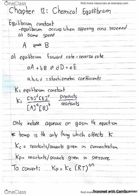 CHEM 102 Lecture 4: Chapter 12- Equilibrium thumbnail