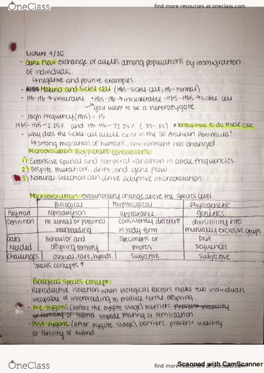 BIOLOGY 101 Lecture 34: microevolution and macroevolution thumbnail