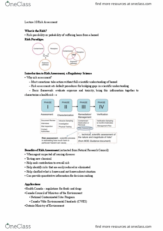 EESA10H3 Lecture Notes - Lecture 10: Wood Preservation, Bioassay, Organism thumbnail