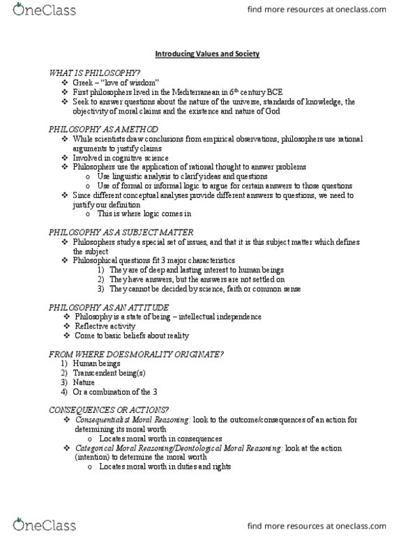 PP110 Lecture Notes - Lecture 1: Greek Love, Informal Logic, Ethics thumbnail