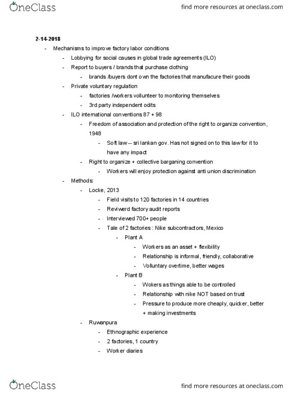 ID 125 Lecture Notes - Lecture 6: Living Wage, Sri Lanka, Soft Law thumbnail