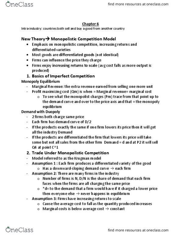 ECON 3HH3 Chapter Notes - Chapter 6: Trade Adjustment Assistance, Longrun, Maquiladora thumbnail