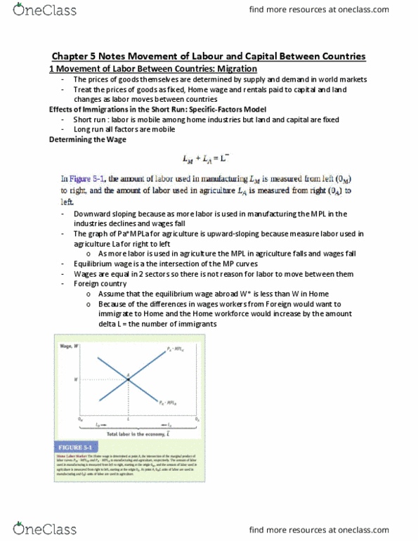 ECON 3HH3 Chapter Notes - Chapter 5: Mariel Boatlift, Mid-Levels, Real Wages thumbnail
