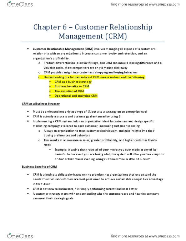 ITM 100 Chapter 6: Chapter 6 - CRM.docx thumbnail