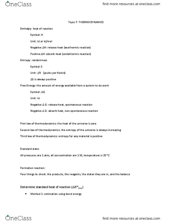 CHEM 1101 Lecture Notes - Lecture 7: Reaction Quotient, Gas Constant, Lewis Structure thumbnail