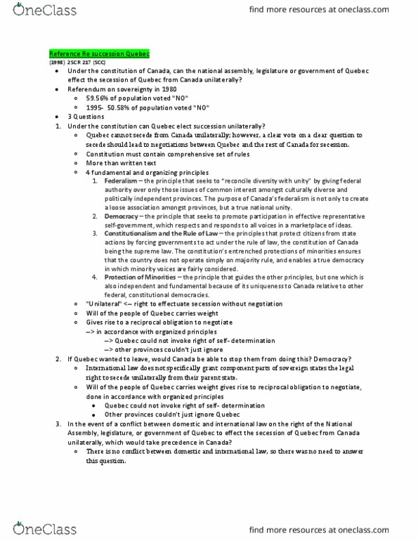 Law 2101 Lecture Notes - Lecture 2: Constitutionalism thumbnail