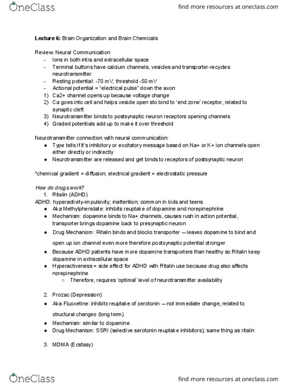 PSYC 2 Lecture Notes - Lecture 6: Median Toxic Dose, Choline, Blind Experiment thumbnail