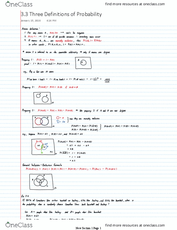 STAT 270 Lecture 8: 3.3 Three Definitions of Probability thumbnail