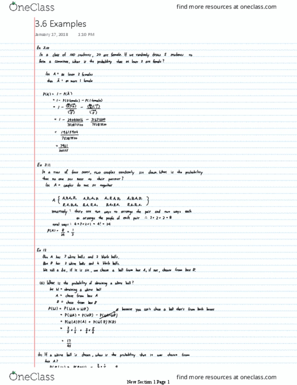 STAT 270 Lecture 14: 3.6 Examples thumbnail