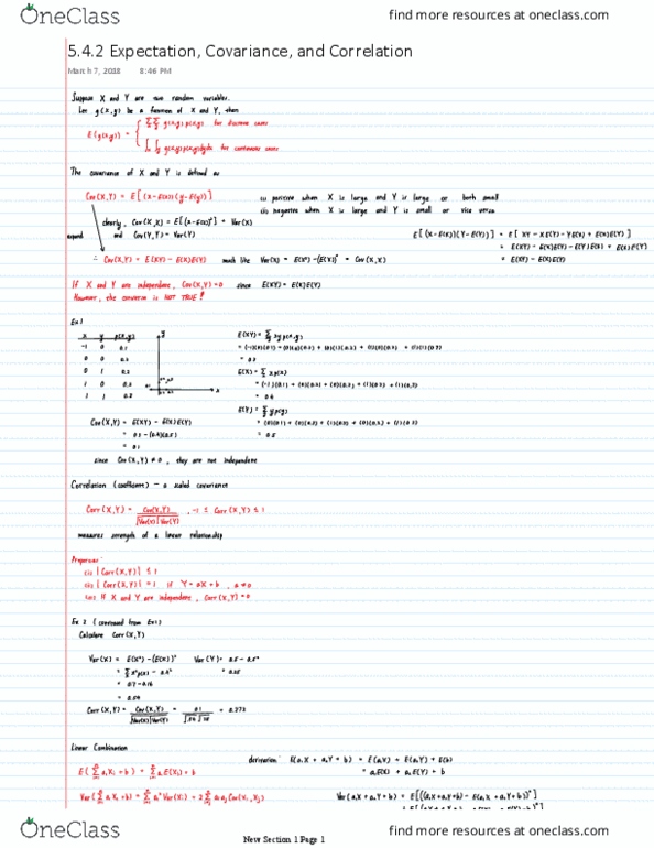 STAT 270 Lecture Notes - Lecture 29: Covariance thumbnail