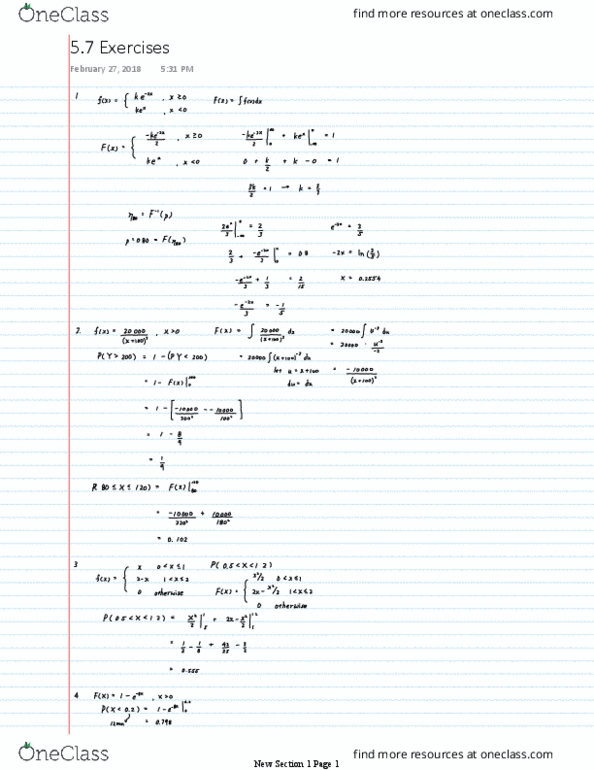 STAT 270 Lecture 32: 5.7 Exercises thumbnail