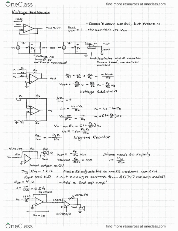 ECE 110L Lecture 19: Opamps and Superposition thumbnail