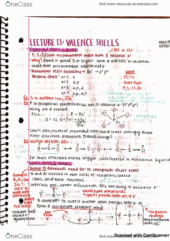 CHEM 14A Lecture 13: Valence Shells thumbnail