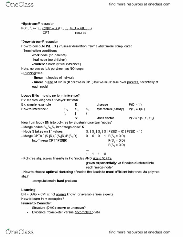 CSE 150 Lecture Notes - Lecture 7: Data Set, Maximum Likelihood Estimation, Polytree thumbnail