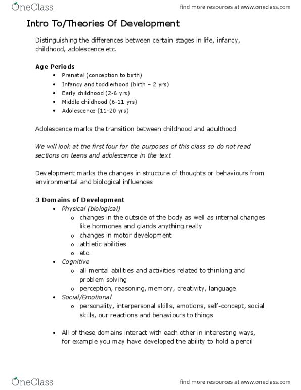 PS275 Lecture Notes - Semipermeable Membrane, Synaptic Pruning, Something To Think About thumbnail