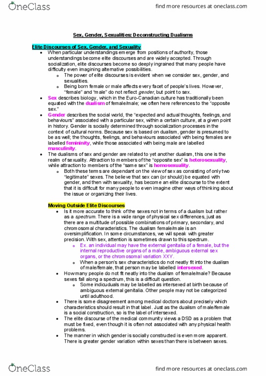 SOCI-100 Chapter Notes - Chapter 7: Household Division, Implicit-Association Test, Sheila Jeffreys thumbnail