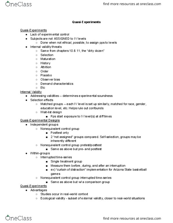 PSYCH 2300 Lecture Notes - Lecture 13: Publication Bias, Falsifiability, Ecological Validity thumbnail