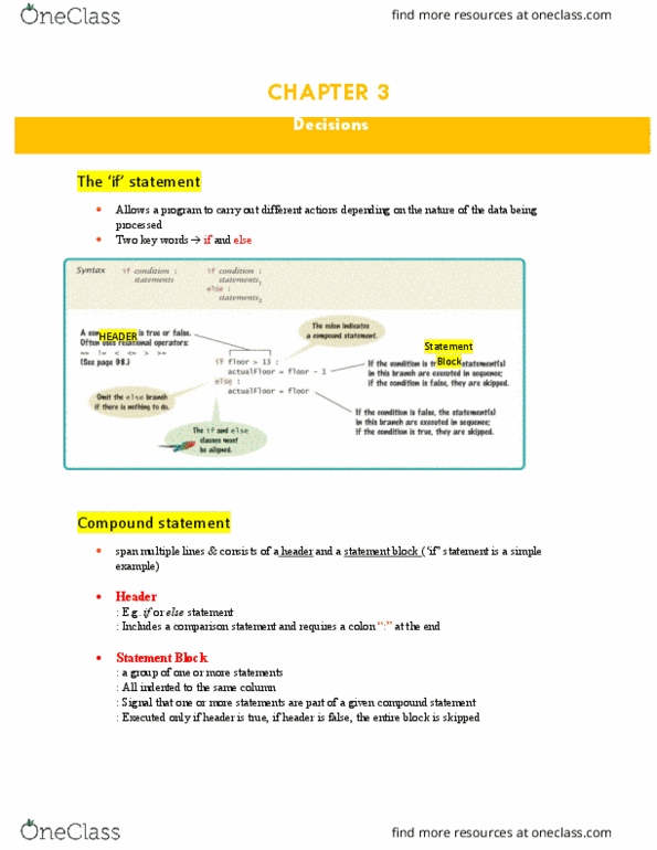 Computer Science 1026A/B Lecture Notes - Lecture 3: Substring, Boolean Data Type, Floating Point thumbnail