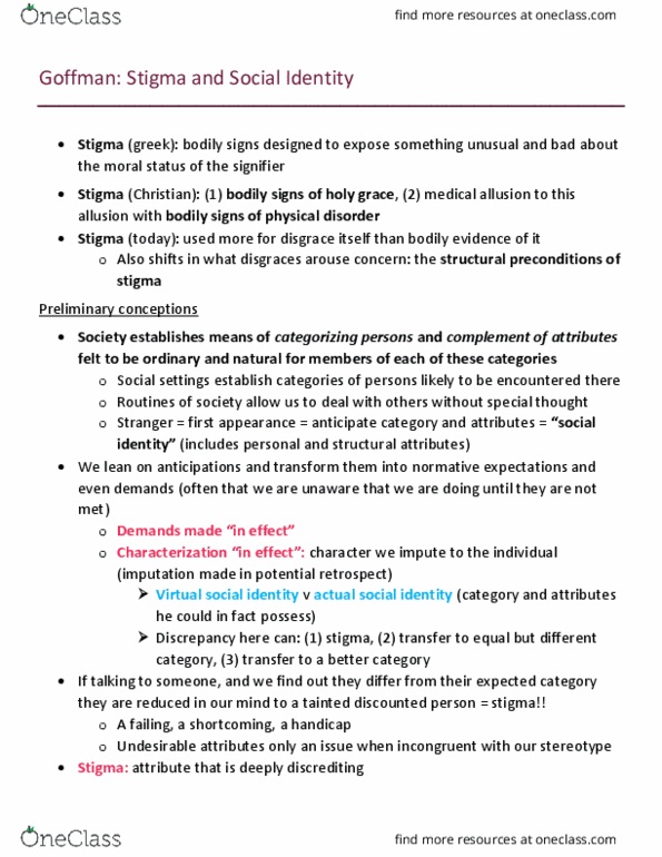 Health Sciences 3050A/B Chapter Notes - Chapter 1: Mental Disorder, Observational Error, Wheelchair Dancesport thumbnail