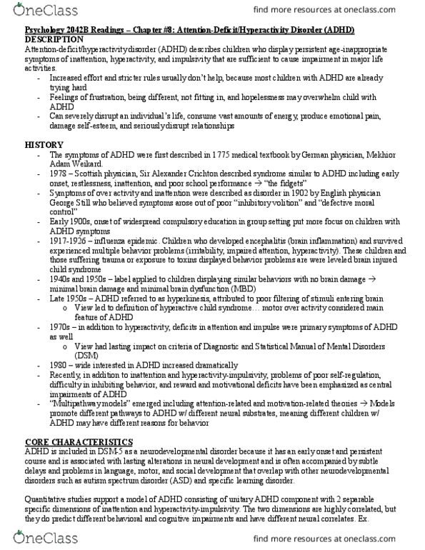 Psychology 2042A/B Chapter Notes - Chapter 8: Smoking And Pregnancy, Cerebral Cortex, Striatum thumbnail