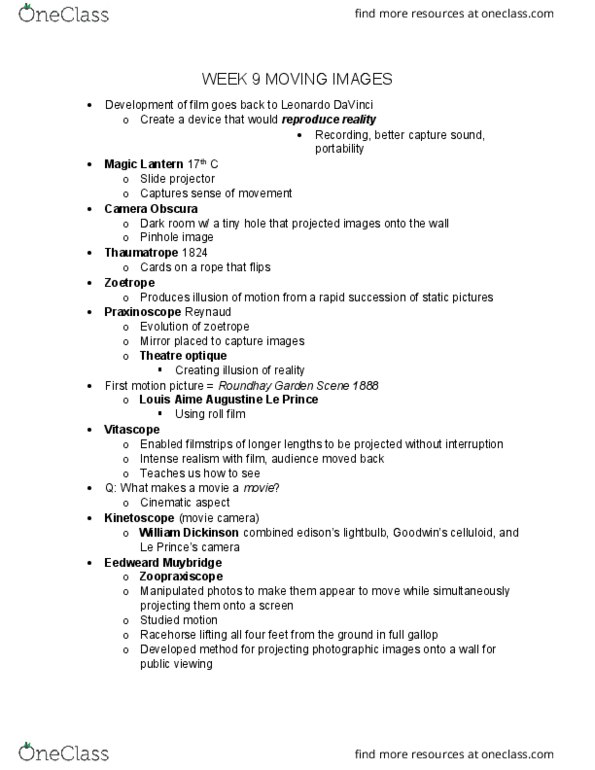 MDSA02H3 Lecture Notes - Lecture 9: Dziga Vertov, Scientific Management, The Lonedale Operator thumbnail