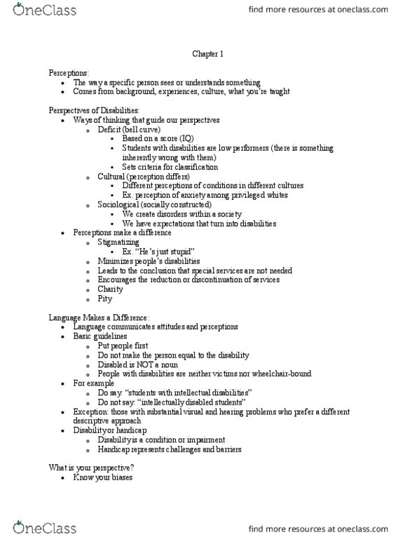 05:300:383 Lecture Notes - Lecture 1: Technology Integration, Occupational Therapy, High School Diploma thumbnail