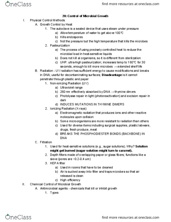 11:680:390 Lecture Notes - Lecture 20: Pyrimidine Dimer, Dna Repair, Electromagnetic Radiation thumbnail