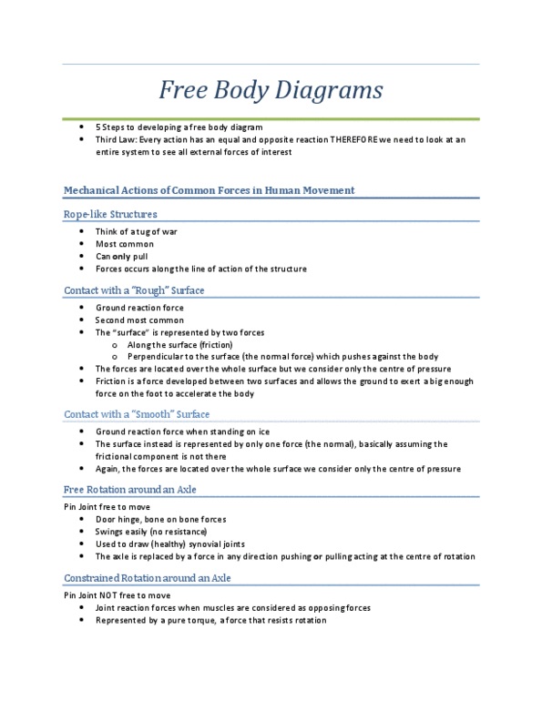 KINE 3030 Lecture Notes - Free Body Diagram, Ground Reaction Force, Synovial Joint thumbnail