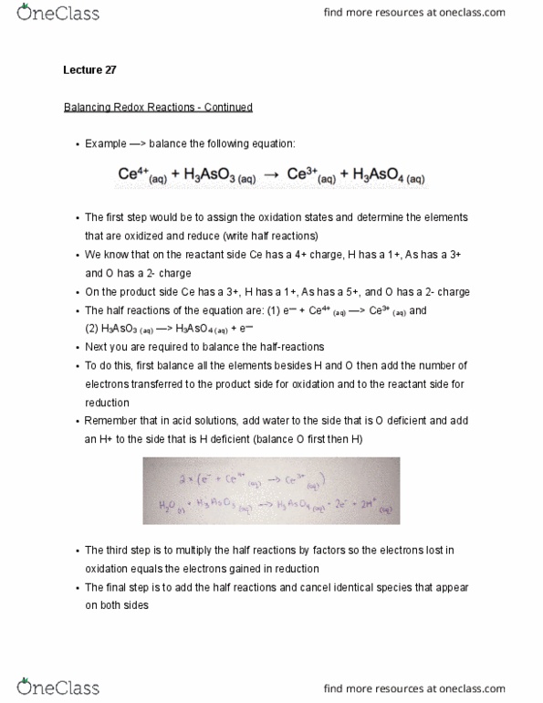 CHEM 1R03 Lecture Notes - Lecture 27: Galvanic Cell, Electroplating, Galvanic Anode thumbnail