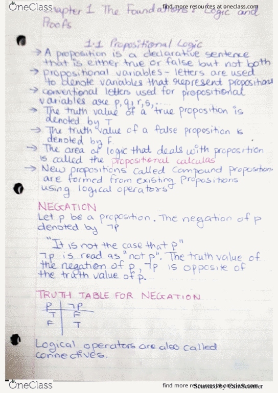 EECS 1019 Lecture 1: 1.1 Propositional Logic EECS 1019 Part1 thumbnail