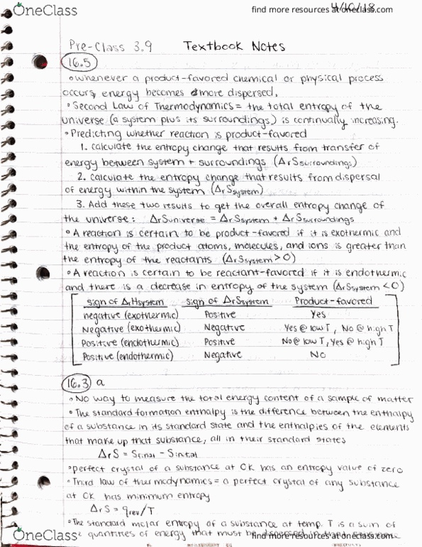 CHEM 104 Chapter Notes - Chapter 16.5-16.6: Dic Entertainment thumbnail