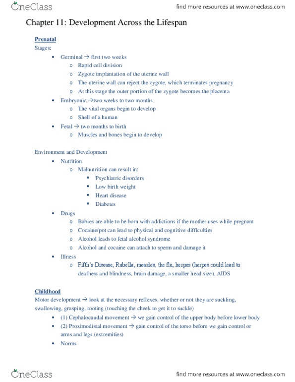 PS102 Lecture Notes - Synaptic Pruning, Cardiovascular Disease, Breastfeeding thumbnail