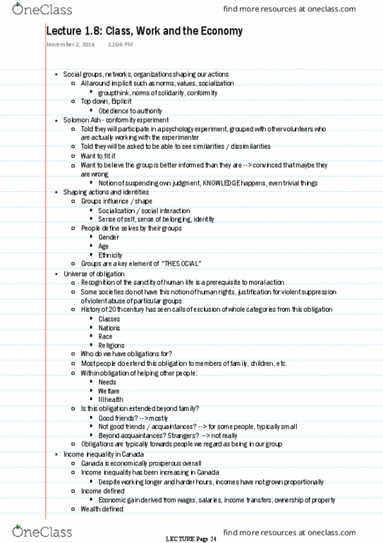 SOC101Y1 Lecture Notes - Lecture 8: Regulated Market, Bourgeoisie thumbnail