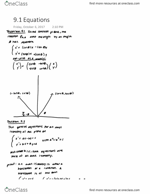 MATH-3210 Lecture 14: 9.1 Equations thumbnail