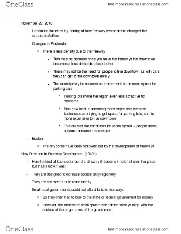 GEOG 3LT3 Lecture Notes - Lecture 18: Allen Road, Urban Sprawl, Complete Streets thumbnail