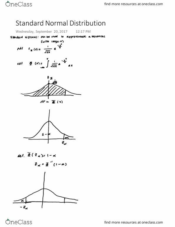 MATH-2820 Lecture 10: Standard Normal Distribution thumbnail