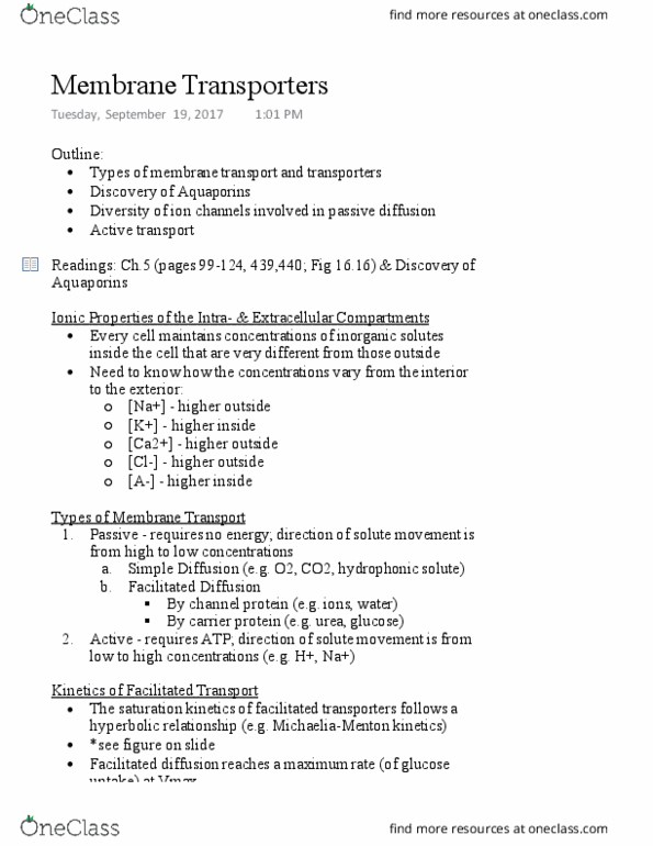 ZOO 3200 Lecture 4: Membrane Transporters thumbnail