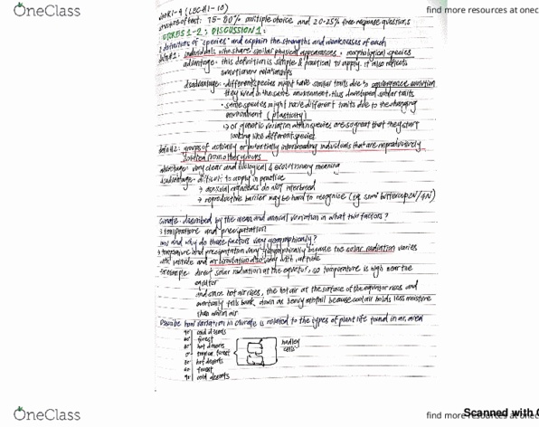 BIS 2B Chapter 1: BIS 2B lecture 1-2 Discussion 1 review thumbnail